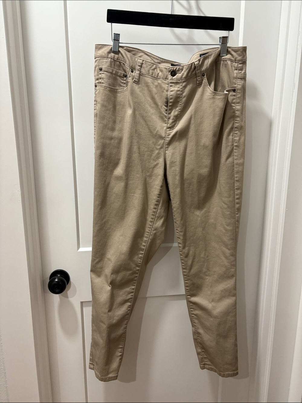Women’s Beige Chino Jeans - Classic Casual Fit